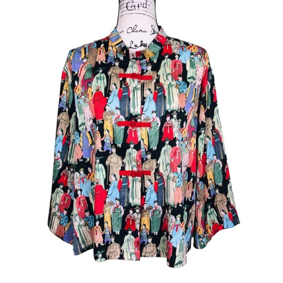 Natori NWOT Satin Button Down Shirt - Picture 10 of 16